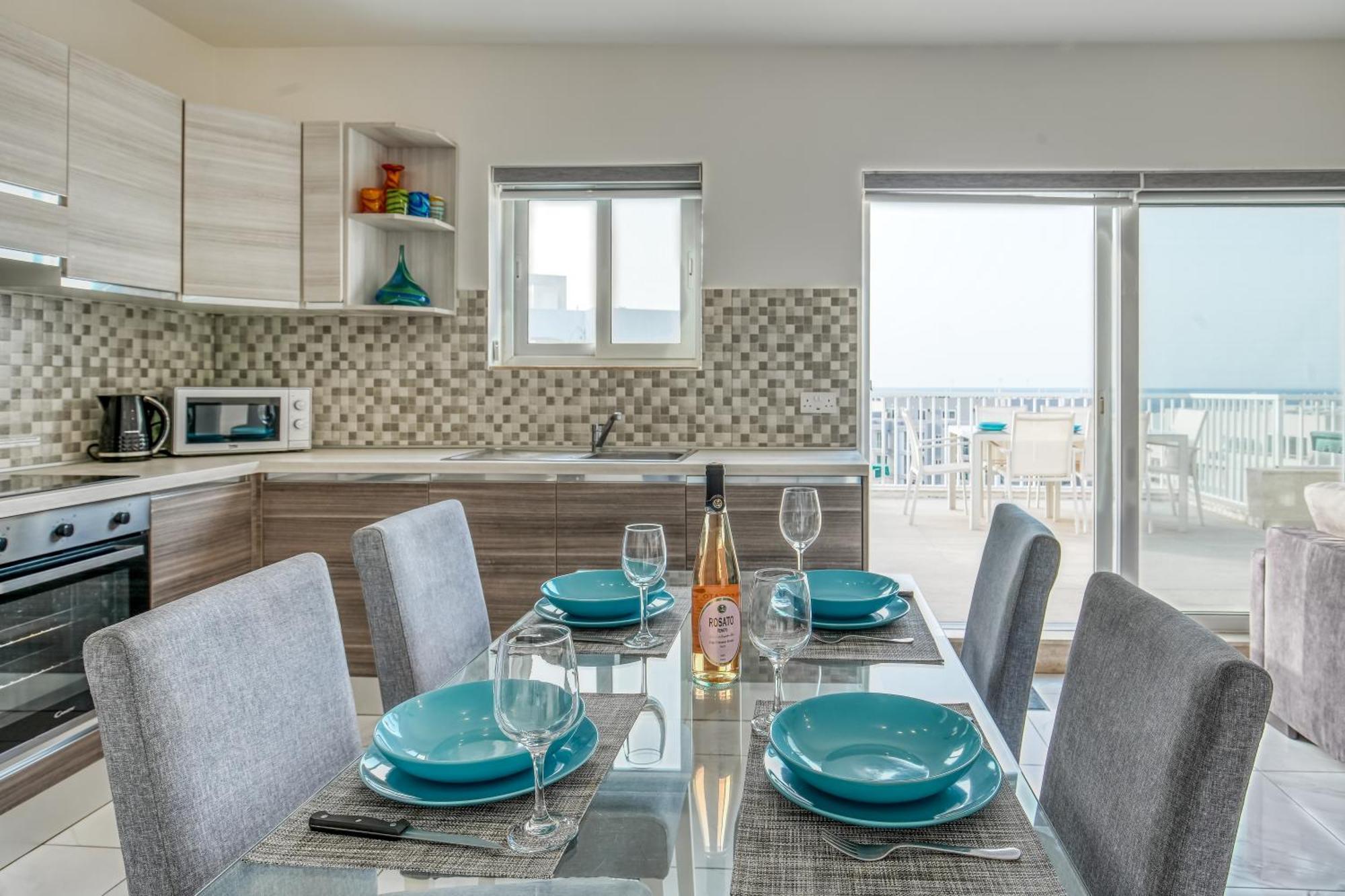 セント・ポールズ・ベイPoseidon Court Penthouse Superiorアパートメント エクステリア 写真